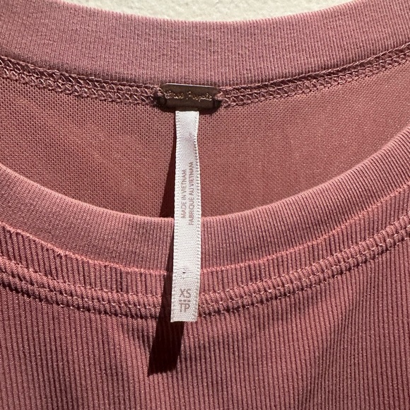 Free people boho mauve dress with silk and lace detail - Picture 2 of 6